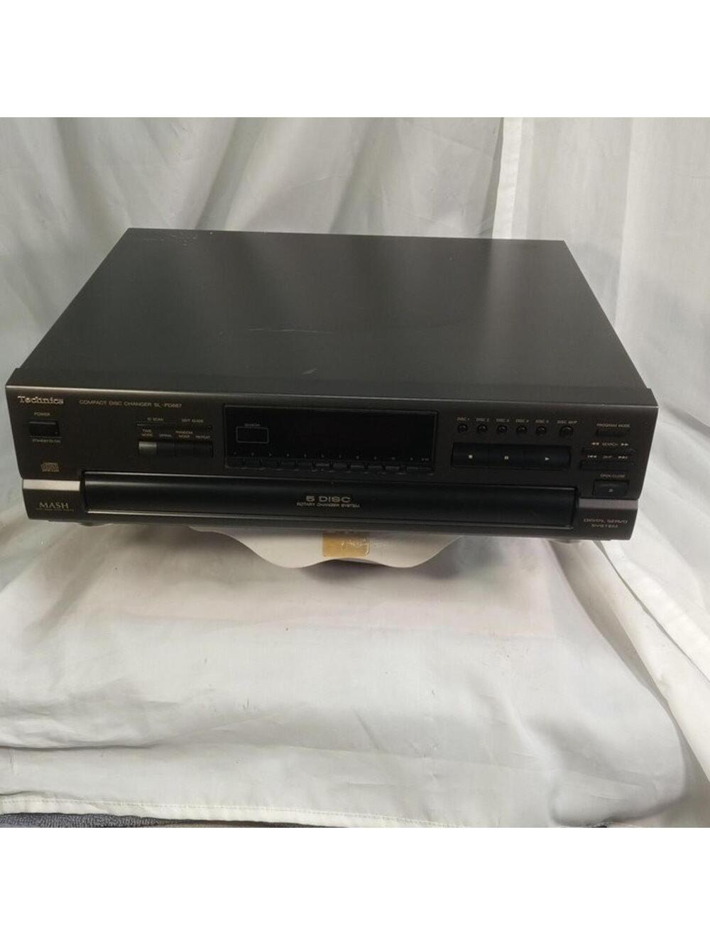 Technics SL-PD887 5 Disc CD Changer Carousel Player MASH System Home Audio Teste